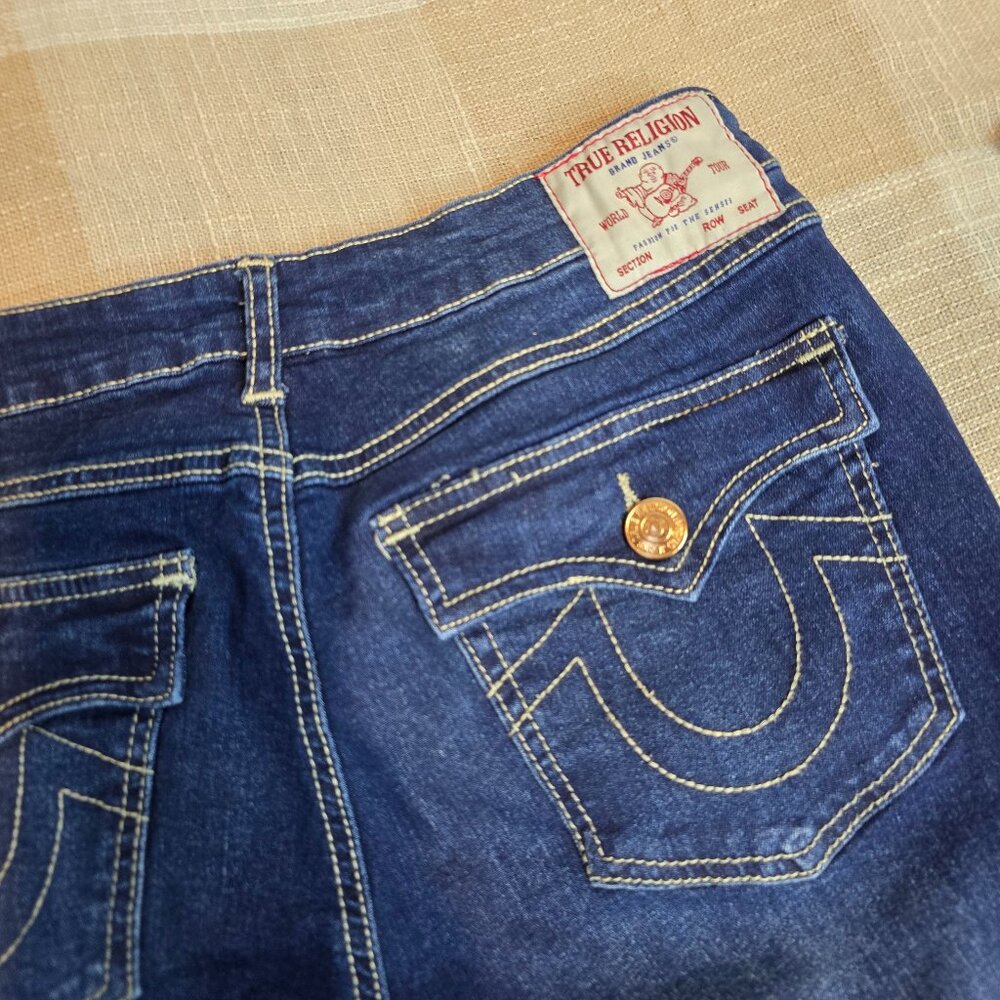 y2k Y'allternative Western McBling Femi True Religion Joey Low Rise Fare Jeans